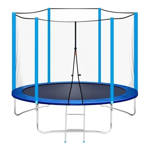 Cama Elastica 1.80m Con Escalera Y Red Seguridad Filtro Uv