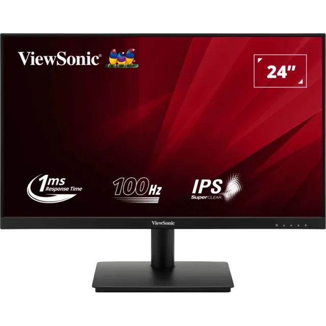 Monitor Viewsonic Fhd De 24 Pulgadas 1080p 100hz 1ms Va240-h Color Negro