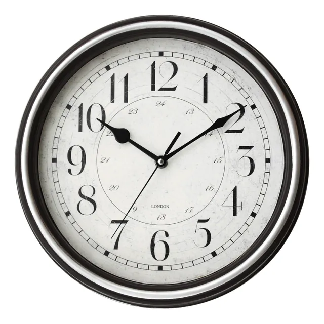 Tosnail Reloj Pared Redondo Silencioso Cuarzo 12.0 in Marco