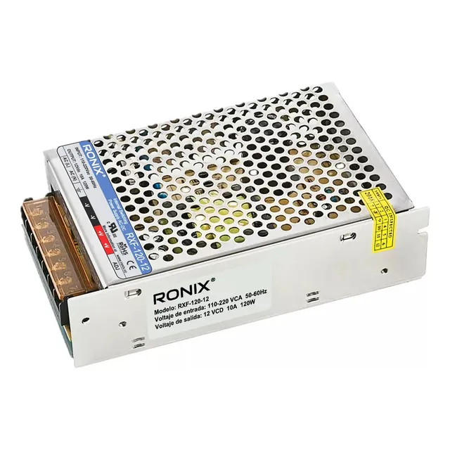 Fuente Conmutada 12v 10a 120w Ronix Alimentacion 110/220vca