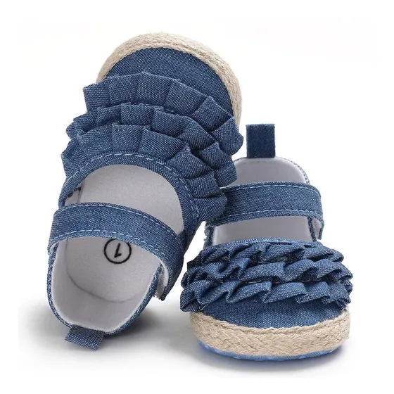 Sandalias Zapatos Bebe Niña Suela Blanda Recién Nacidas Rn