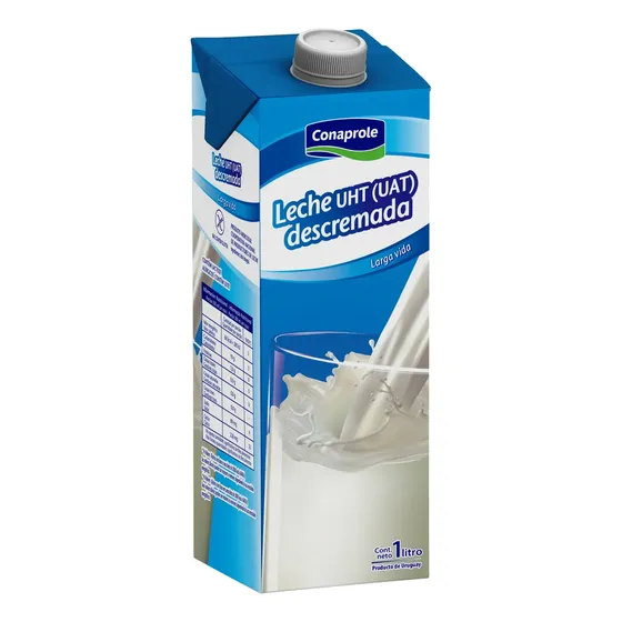 Leche Descremada Larga Vida Conaprole 1 L | Cuotas sin interés