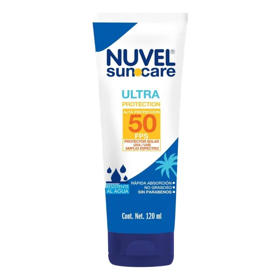 Protector Solar en Crema Nuvel SunCare FPS 50 Ultra Protection 120ml