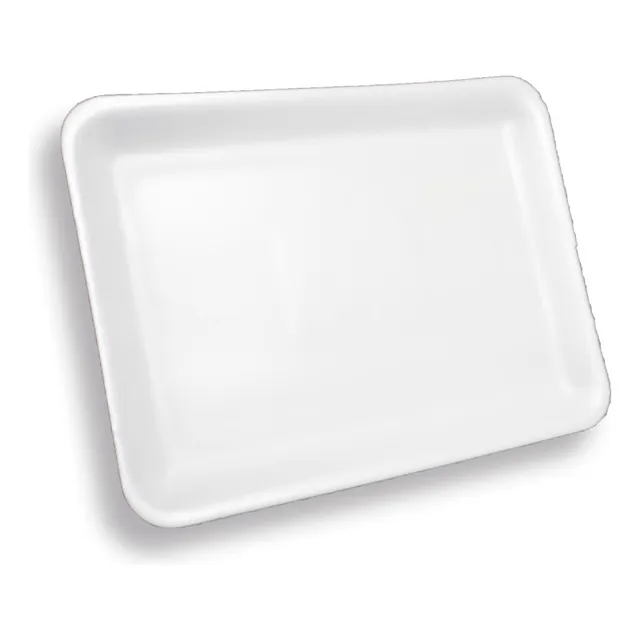 Bandeja De Espuma Descartable De 22cm X 18cm X 100 Unidades