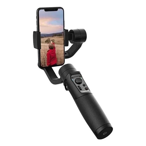 Estabilizador de cardán de 3 ejes Igimbal Mobile+ para teléfono celular, color negro
