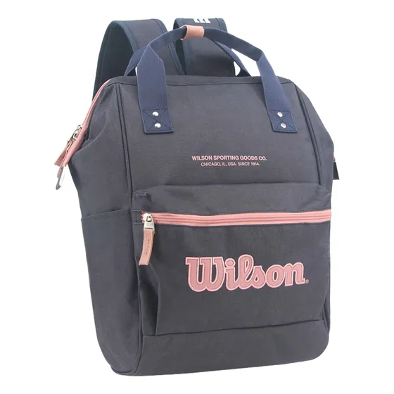 Mochila Cartera Boca De Pez Wilson Urbana 16 PuLG Reforzada Urbano Viaje Deportiva Gym Universitaria Ak000 Azul oscuro