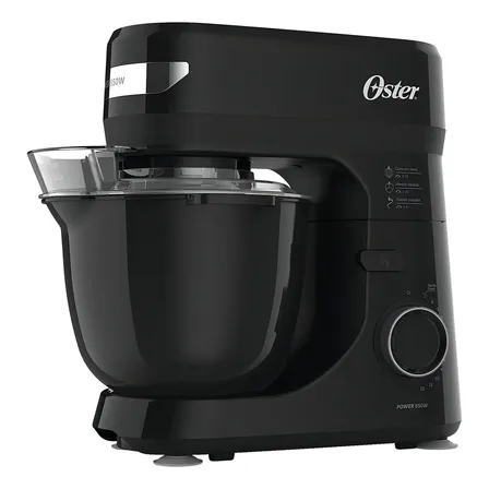 Batedeira Planetária Black 12 Velocidade Obat640 Oster 850w Cor Preto/Inox