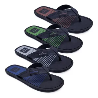 4 Pares Chinelo SandĂĄlia Masculino Casual Strada Classic S01 4 Pares Chinelo SandĂĄlia Masculino Casual Strada Classic S01