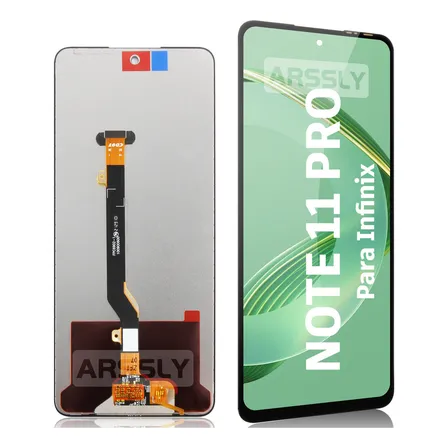 Tela Frontal Touch Display Para Infinix Note 11 Pro/note 11s X697 X698 Vivid Preto