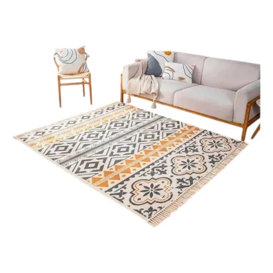 Alfombra Bohemia De Estilo Etnico 180x200 Cm