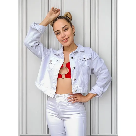 Campera De Jeans Mom Con Estilo Marca Topazzio. 316