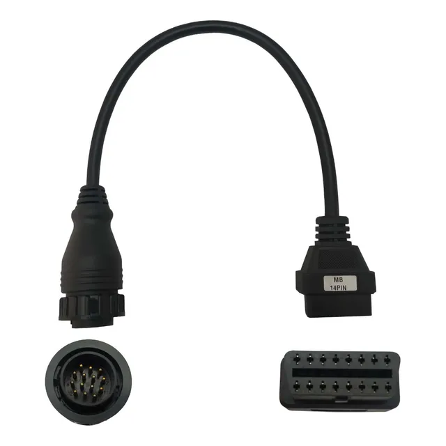 Cabo Adaptador Mb 14 Pin Scanner Automotivo