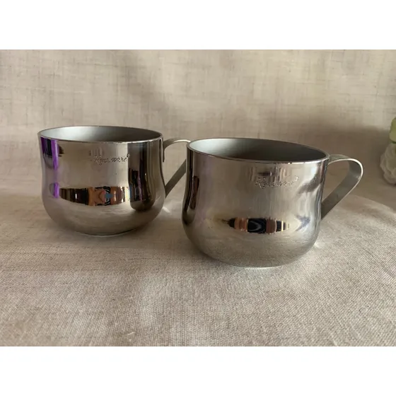 Set De 2 Tazas Grandes Acero Inoxidable De Rena Ware 