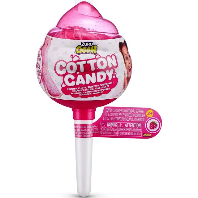 Oosh Cotton Candy Glitter Perfumado Y Esponjoso Slime Zuru