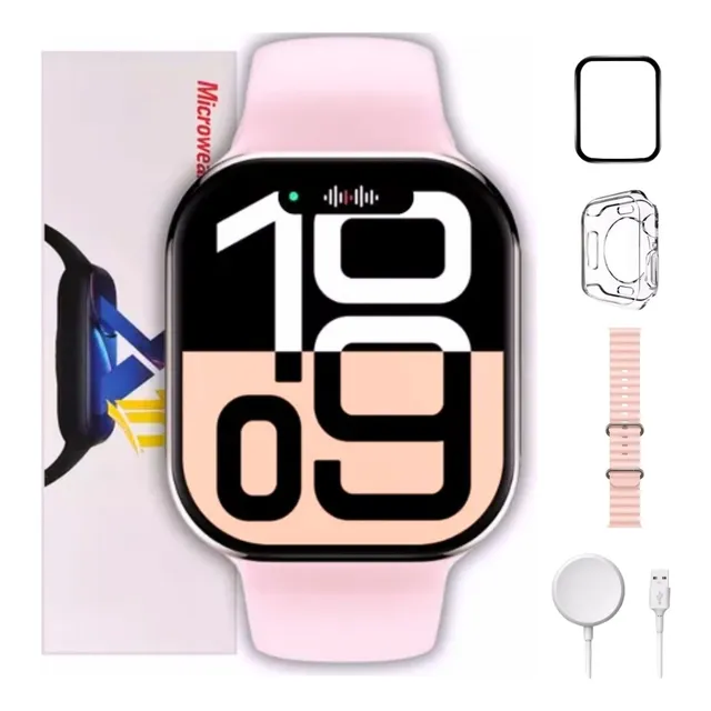 Smartwatch S10 Inteligente Amoled  Nfc X10 C/ 2 Pulseiras
