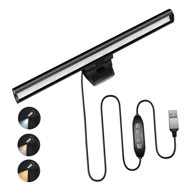Lampara Luz Led Usb Raitot Para Notebook Iluminacion Teclado Escritorio Color Negro 5V