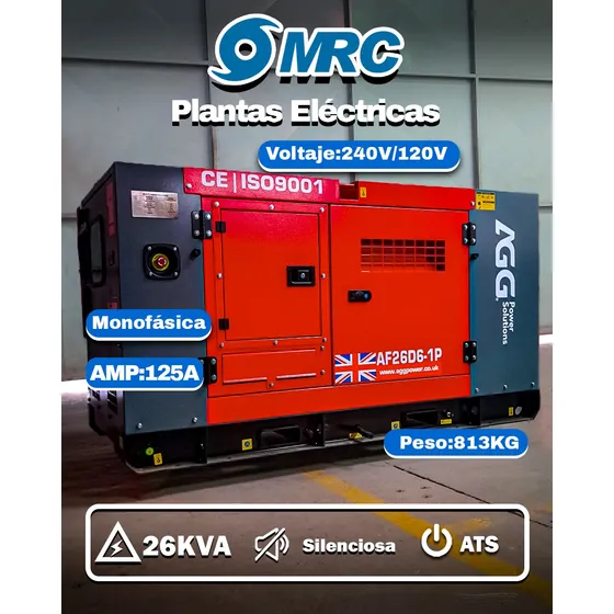 Agg Af26d6-1p Planta Eléctrica Monofásica