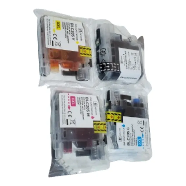 Pack 4 Cartuchos Tinta Compatible Brother J4420dw Lc205xxl