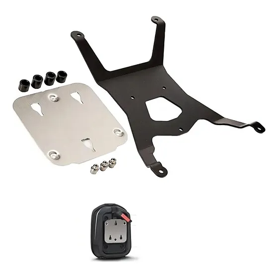 Soporte Para Bolso Pin System Bmw F700gs/800gs/gs Adventure Color Plateado