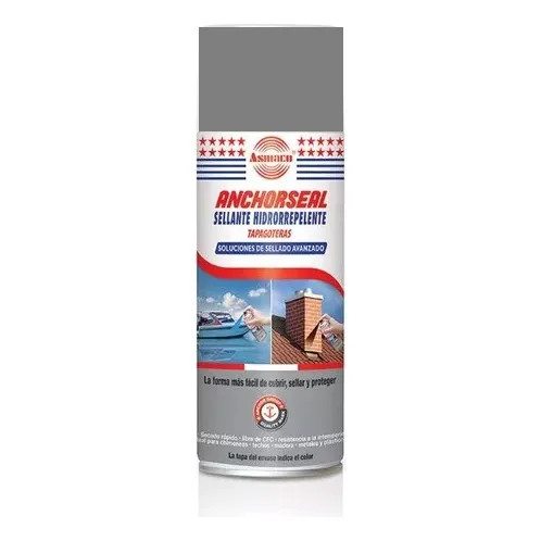 Spray Tapagoteras Gris Pintable Hidrorepelente Asmaco 80grs Gris