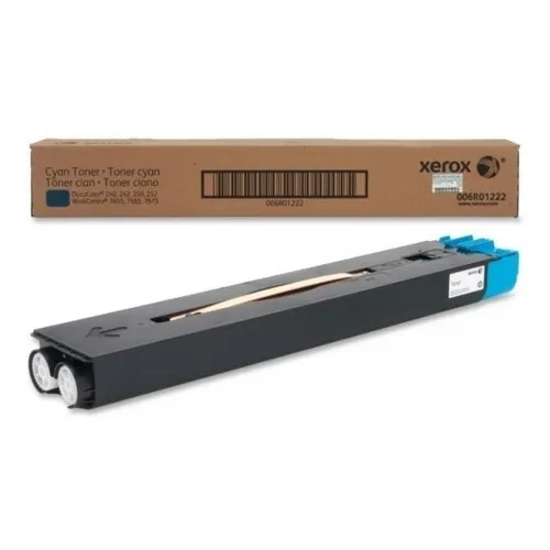 Tóner Xerox Original Color Cian Docucolor 240 / 242 / 250 / 252 / 260 Workcentre 7655 7665 7675 7755 7765 7775 Código 006R01222 - Alta Capacidad 34,000 Páginas | Cartucho Original Marca Xerox