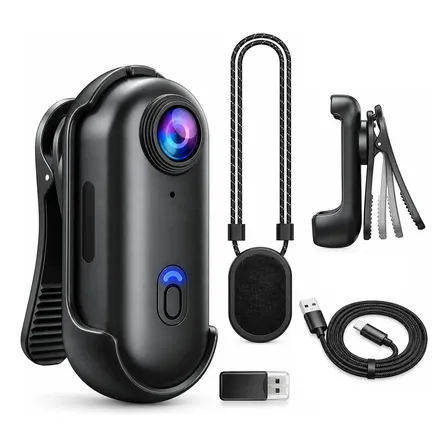 Cámara Deportiva H88 1080p Magnética Con Clip Negro