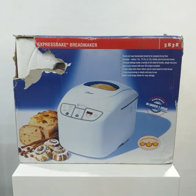 Maquina Para Hacer Pan Express, Oster Modelo 5838, Usada 