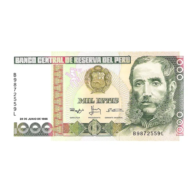 1000 Intis De Colección Billetes Nuevos Originales Del B C R