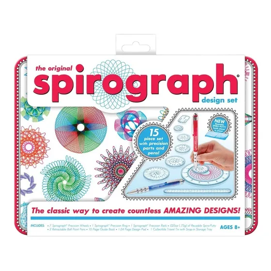 Espirografo Spirograph En Caja De Metal Kahootz.
