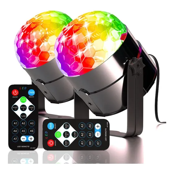 Mini Globo Led Rgb Para Festa Dj Aniversário Bar Eventos