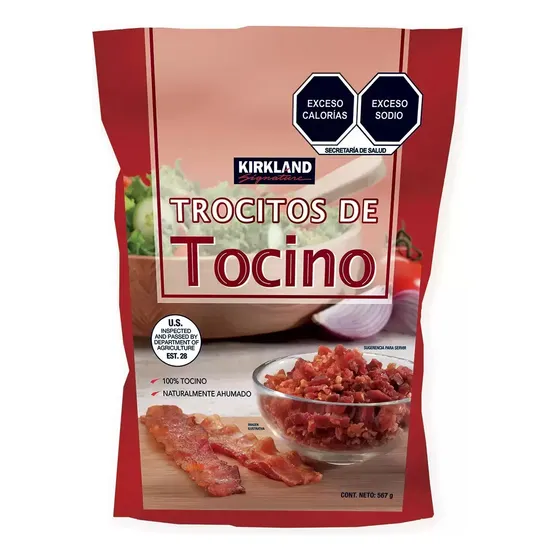 Trocitos Tocino Ahumado Trozos 567 Gr Kirkland 