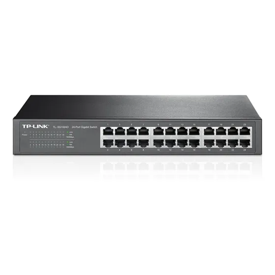 Switch Tp Link Tl-sg1024d 24 Puertos 10/100/1000 Rack Full