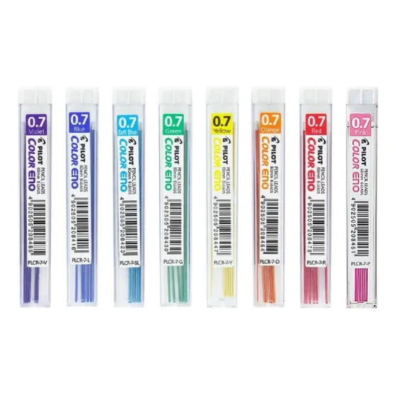 Pack X 8 Minas De Color Pilot Eno 07mm Para Lapiz Mecanico