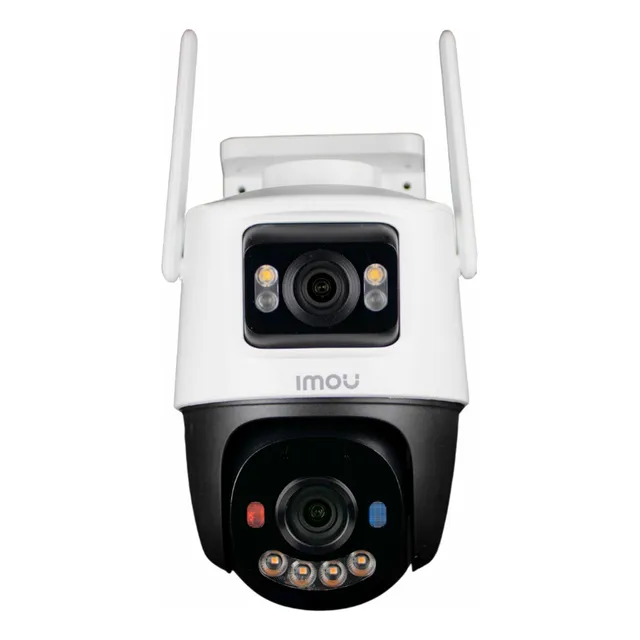 Imou Cámara De Seguridad Ipc-s7xfn-8u0wed Cruiser Dual 8mp Wifi 2 Lentes Pt Full Color Protección Exterior Audio Doble Vía Alarma Luz Led Máxima Seguridad Cctv