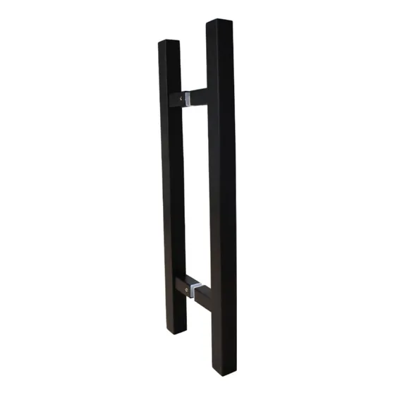 Jaladera Para Puerta Cuadrada Acero Inoxidable 80 Cm Negro