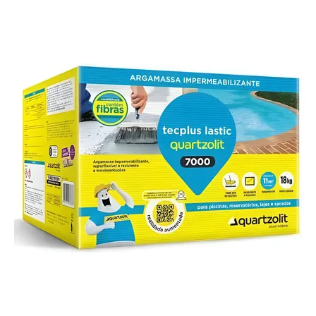 Tecplus Lastic 18kg Quartzolit Cor Cinza Fosco
