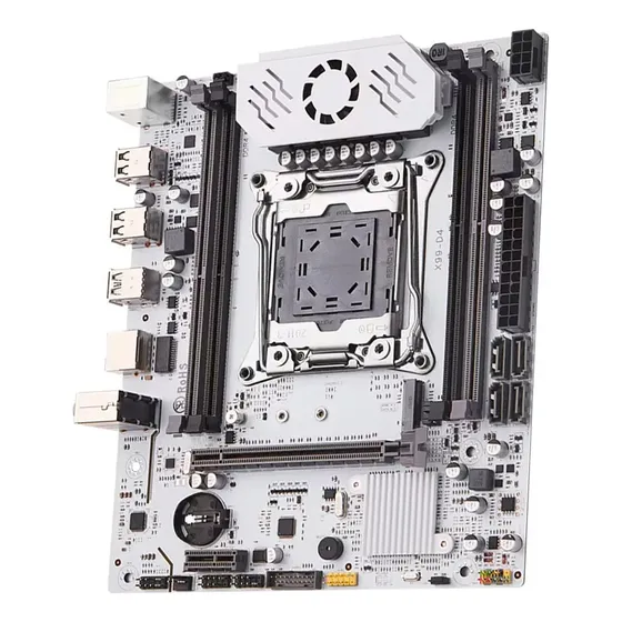 Placa Mãe Qiyida Xeon X99 D4 C612 Ddr4 Slot Nvme M.2 White Cor Branco