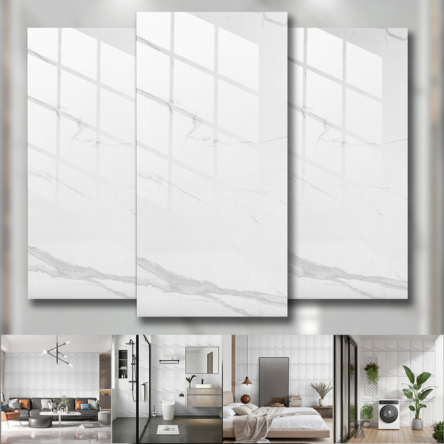 🤓Kit 10 Placa Adesivo Marmore Autocolante Vinílica Parede 3d 60*30 Cm Cozinha Quarto Banh...