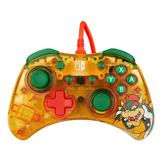 Control Alambrico Pdp Rock Candy Browser Para Nintendo Color Blanco