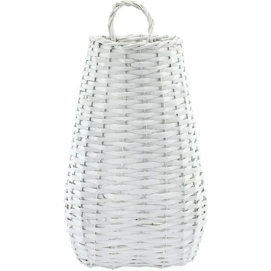 Auldhome Cesta Bolsillo Para Colgar Pared; Larga Mimbre