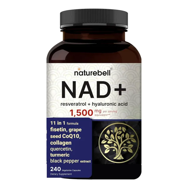 Nad Complex 1500 Mg + Resveratrol + Acido Hialuronico 240cps Sabor Sin Sabor