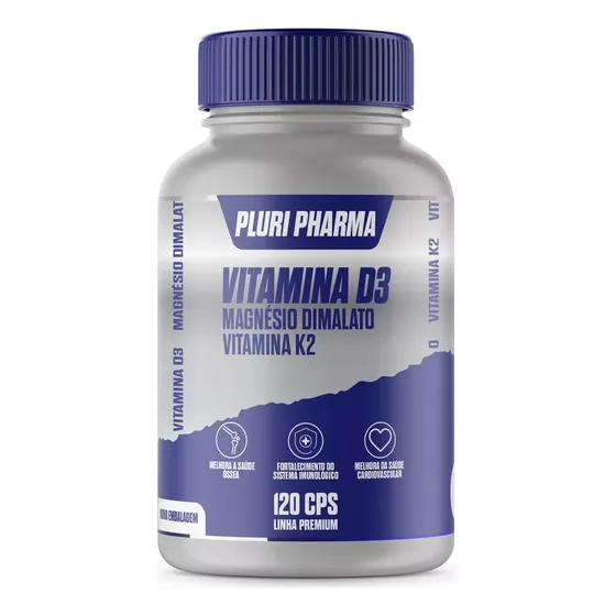 D3 10.000ui + K2 120mcg + Magnésio Dimalato 250mg C/120cps