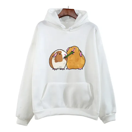 Sudadera Con Capucha Con Estampado De Animales Lindos/kawaii