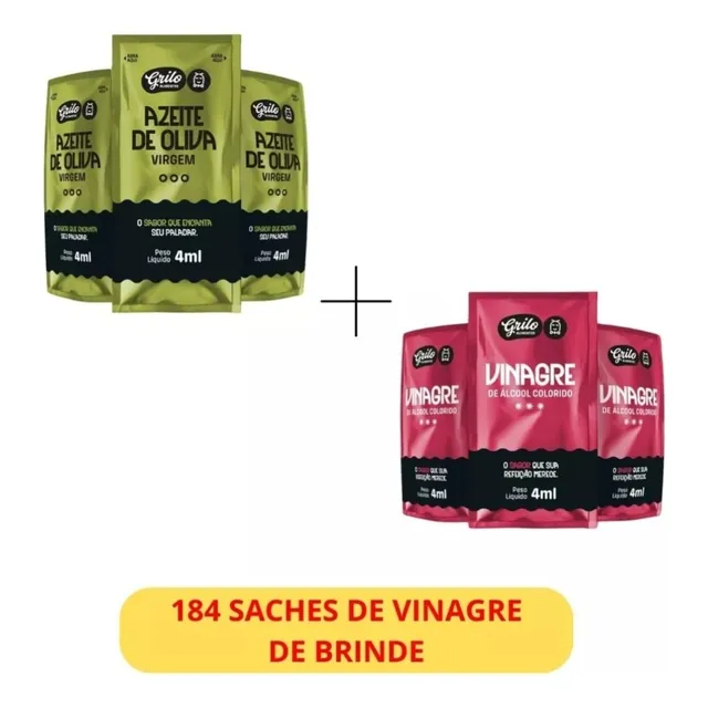 Kit Azeite Grilo Sache + Vinagre Grilo Sache - 388 Un