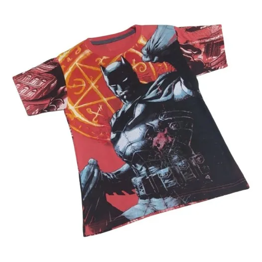Franela Estampada Sublimada  Talla 10 Algodón Niño Héroe