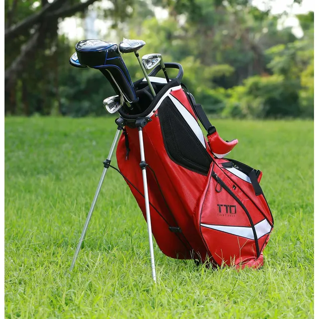Bolsa Pie Golf Superligera Para Facil Transporte Color Rojo