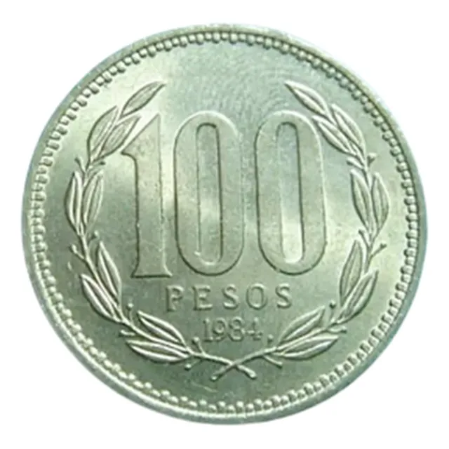 Moneda 100 Pesos Chile 1984 Unc Coleccion Nueva