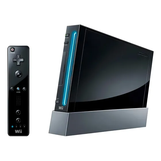 Nintendo Wii RVL-001 (USA) 512MB Standard cor preto