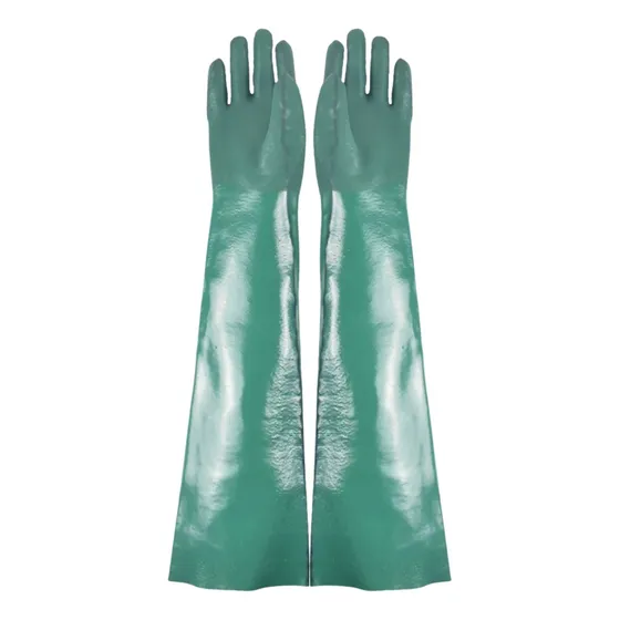 Luva De Pvc Cano Longo Punho 60cm Química Resistente Epi