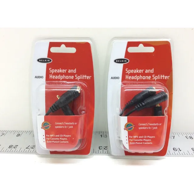 2 - Belkin F8v234 Speaker And Headphone Splitter Black Ccc